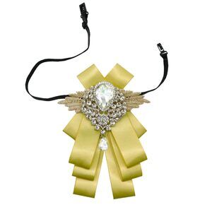 3729 Sparkle Bow Ties and Big Rhinestone Bow Tie Satin Ribbon Bowtie
